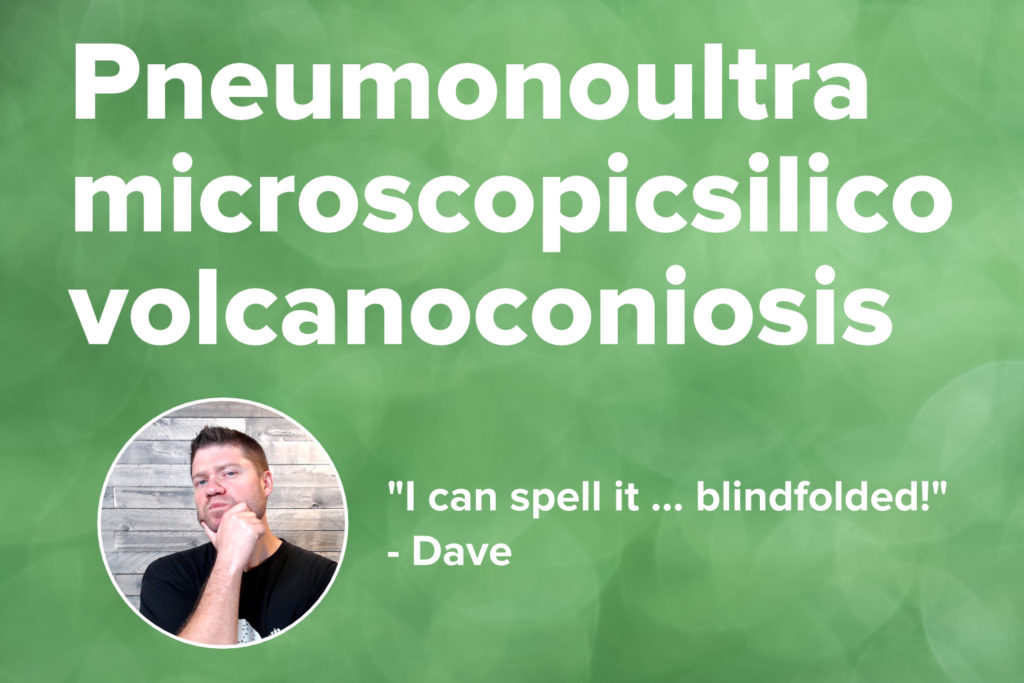 Dave's spelling bee word from episode 20